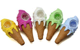 Silicone Ice-Cream Shape Hand Pipe
